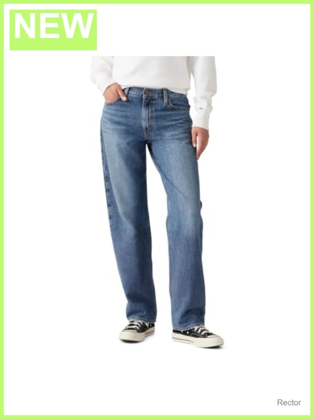 Levi's 94 Baggy Straight Leg Mid Rise Jeans